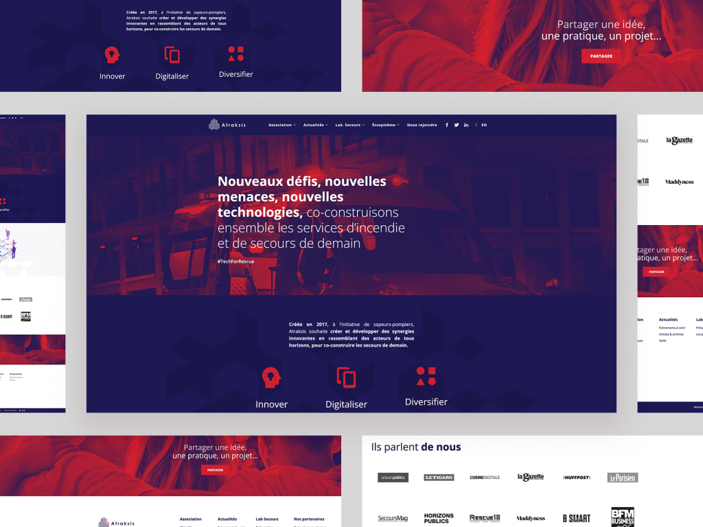 Création du site Atraksis par Maxence Barbou