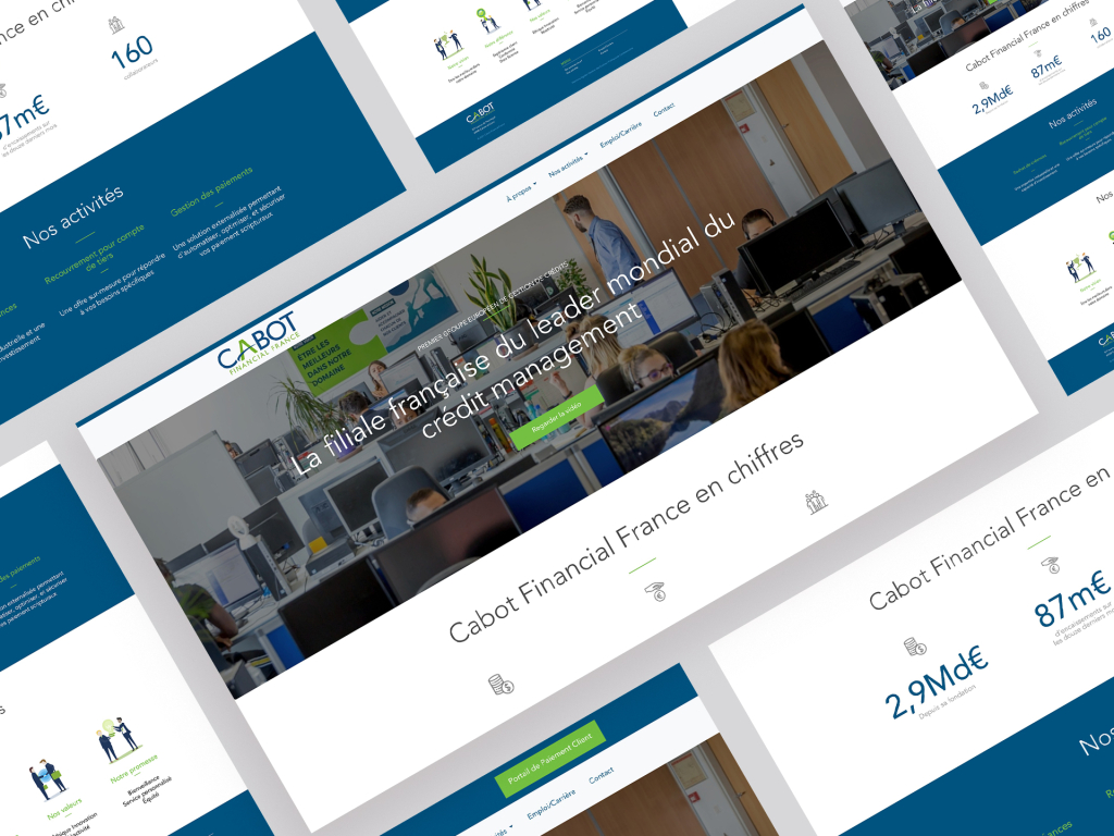 Création du site Cabot par Maxence Barbou