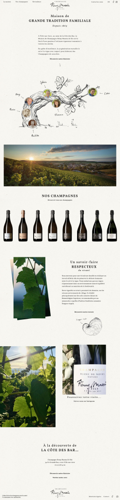 Site Champagne Rémy Massin — page d’accueil