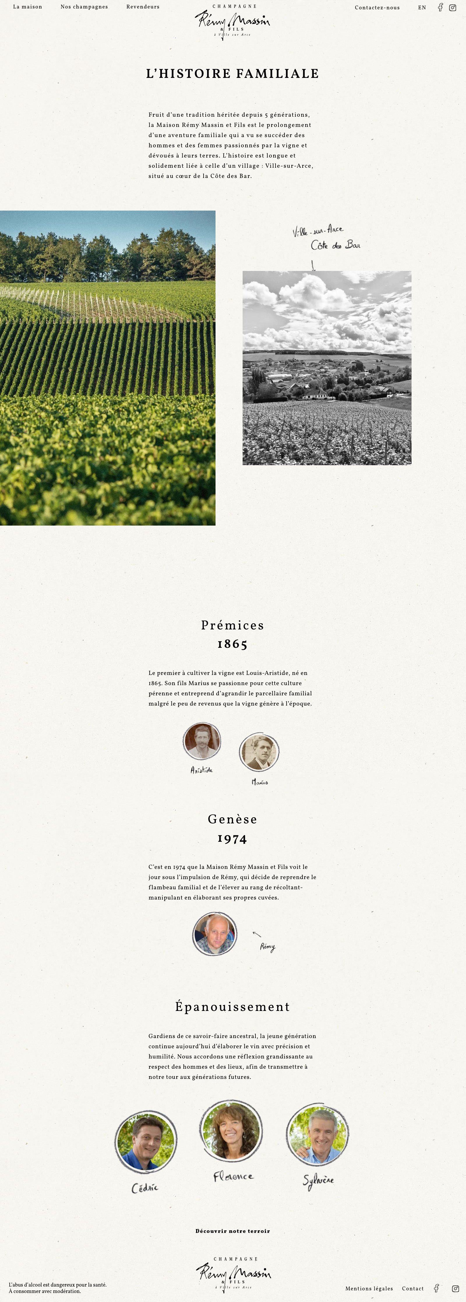 Champagne Rémy Massin — histoire familiale