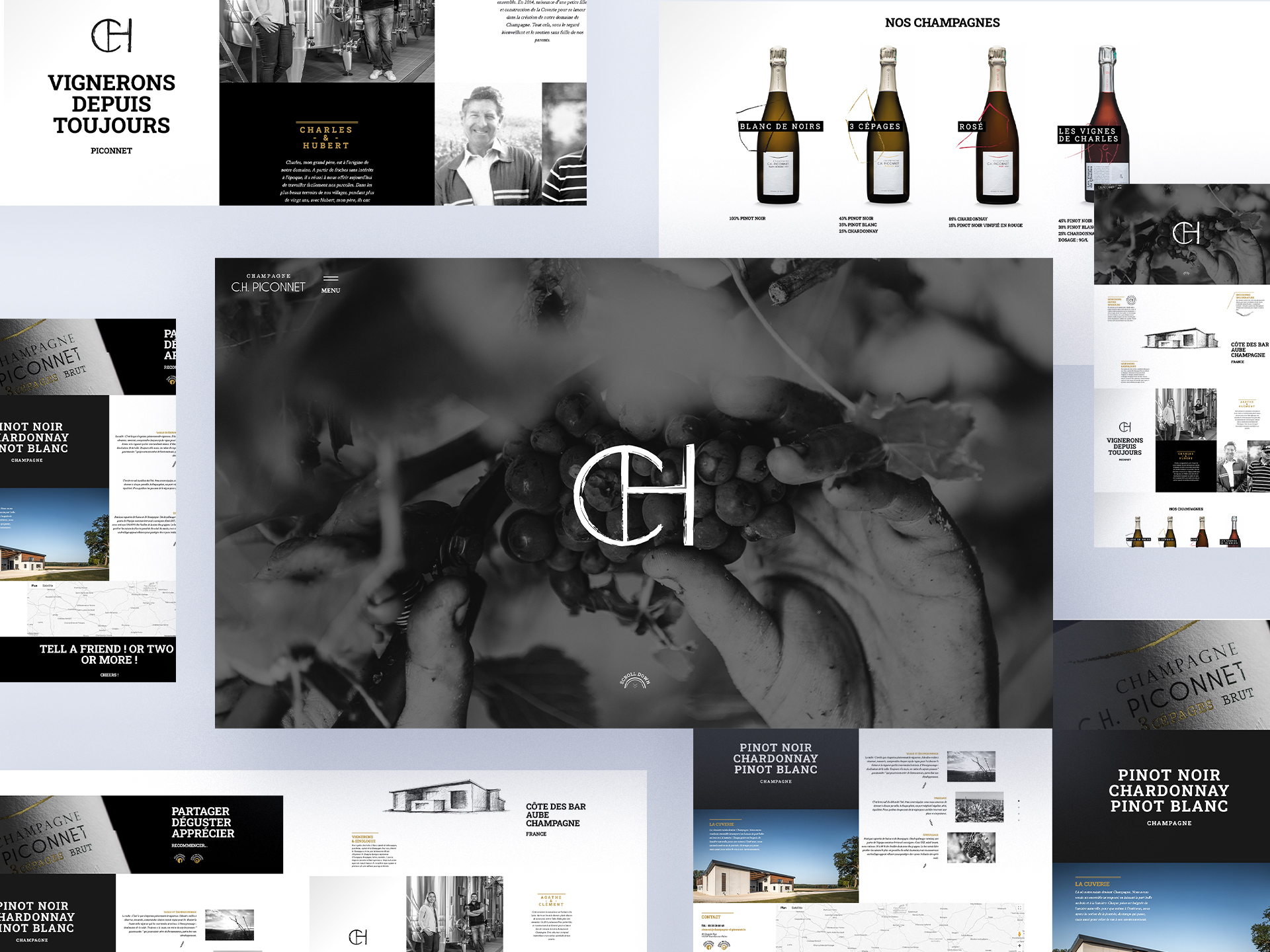 Création du site Champagne Piconnet par Maxence Barbou