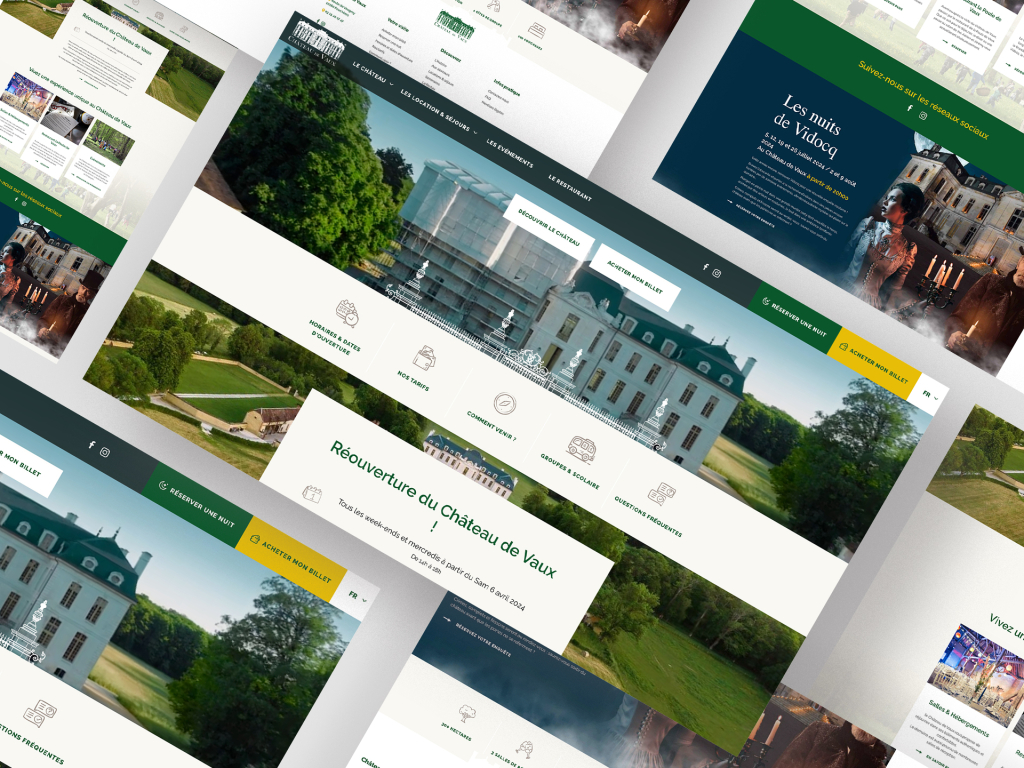 Création du site du Château de Vaux par Maxence Barbou