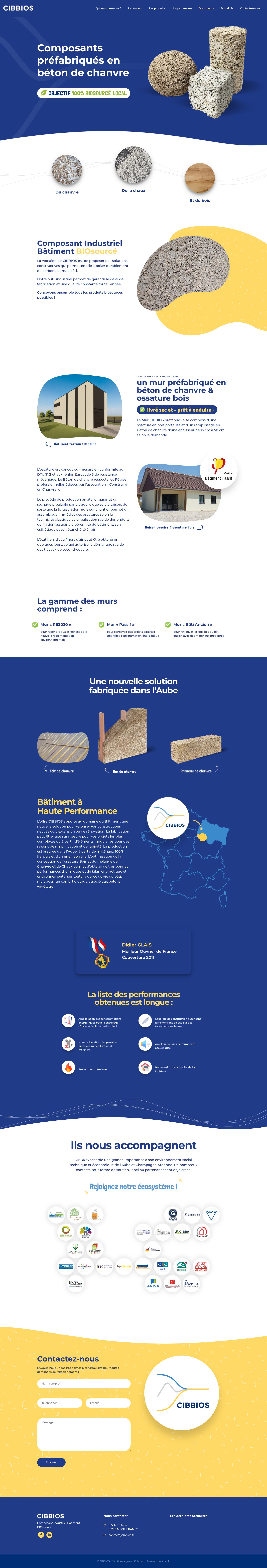 Site Cibbios — page d’accueil