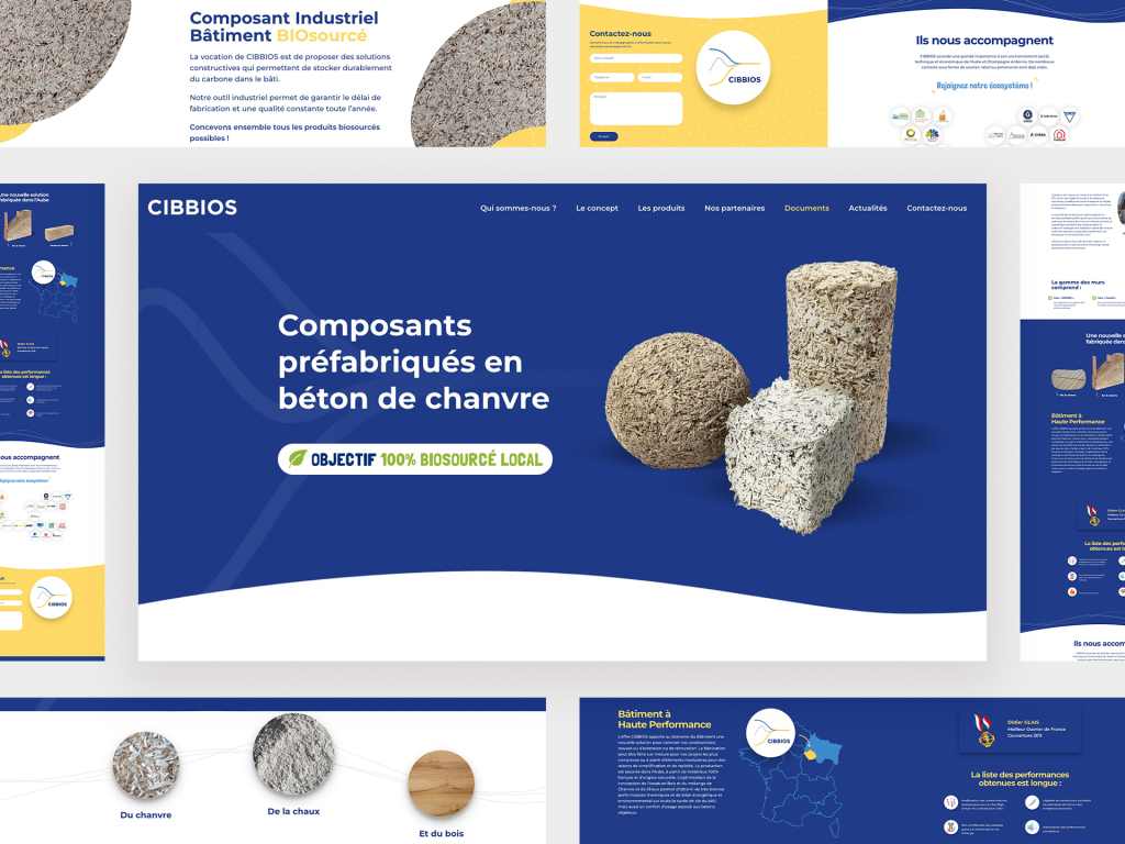 Création du site Cibbios par Maxence Barbou