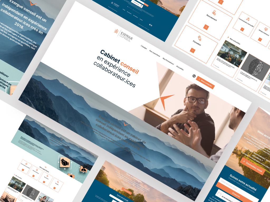 Création du site Exergue Conseils par Maxence Barbou