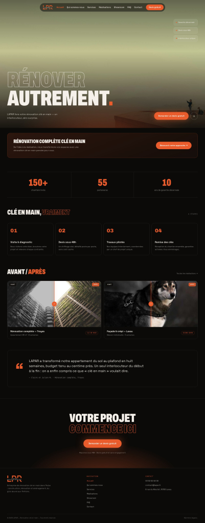 Site LAPAR — page d’accueil