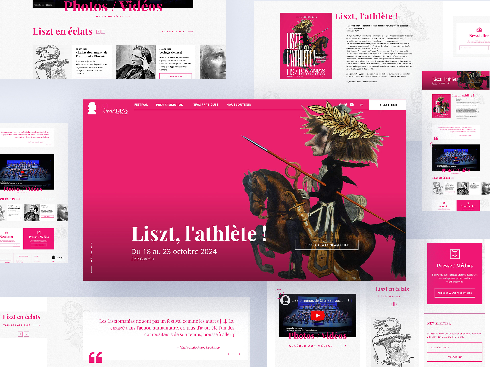 Création du site des Lisztomanias par Maxence Barbou