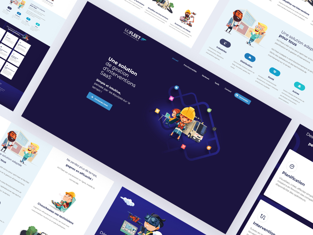 Création du site MJ Fleet par Maxence Barbou