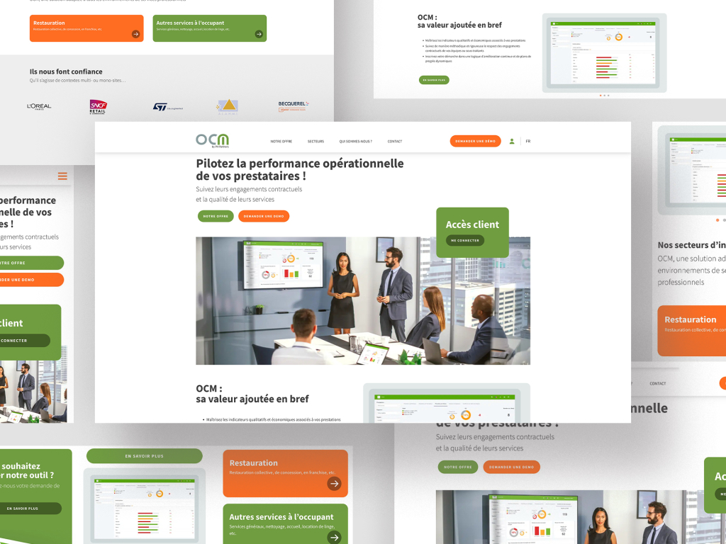 Création du site OCM Services par Maxence Barbou