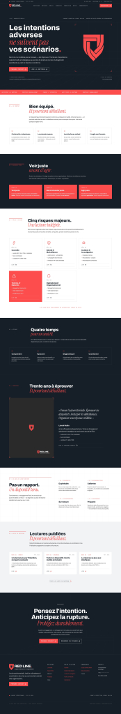 Site Red Line — page d’accueil
