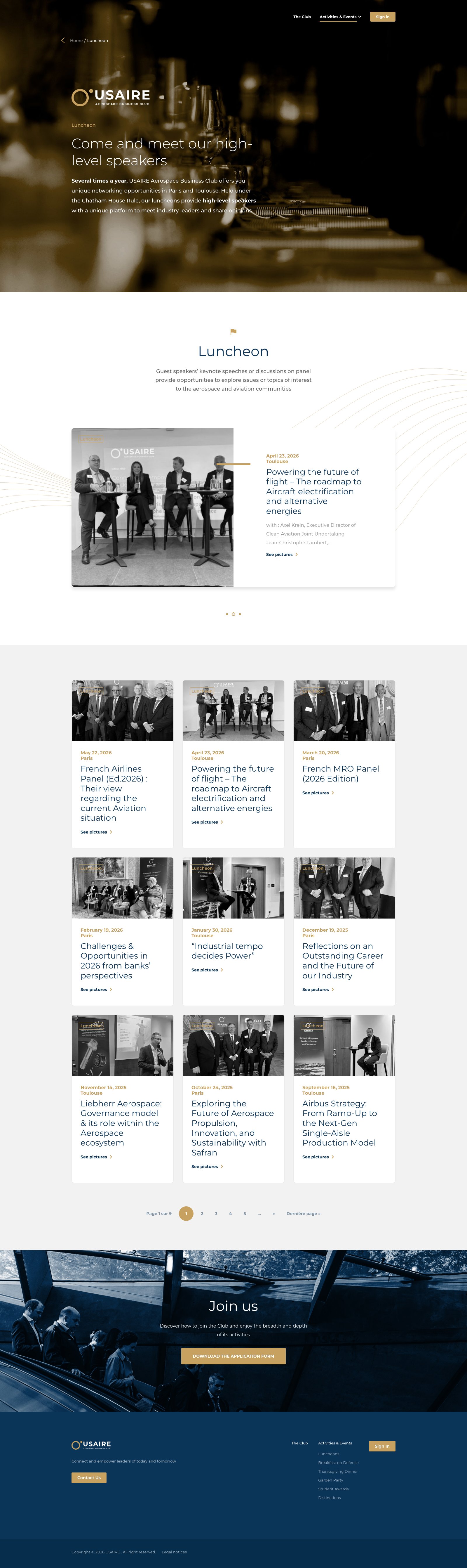 Site USAIRE — page Luncheon